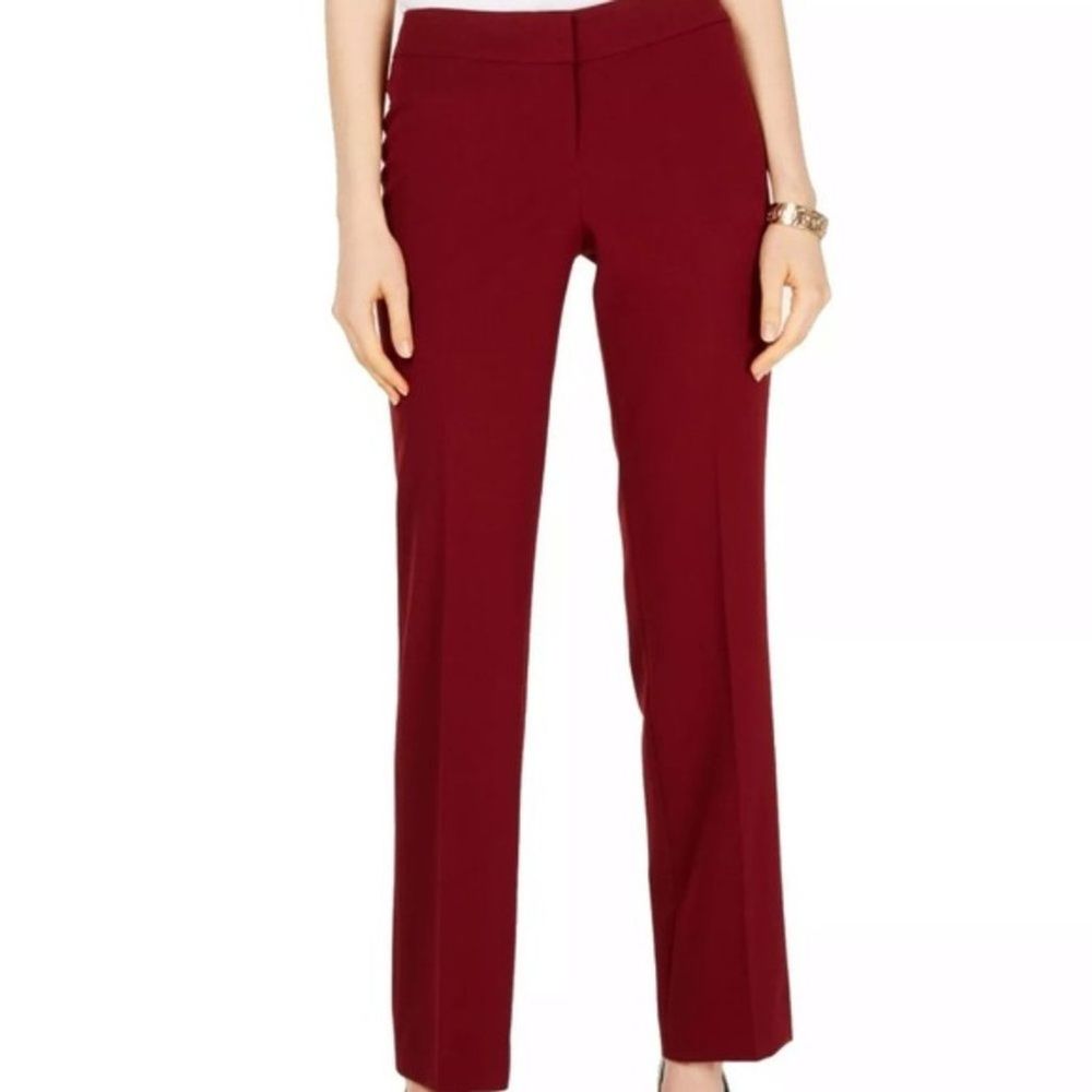 Nine West Burgundy Trousers 14 NWT